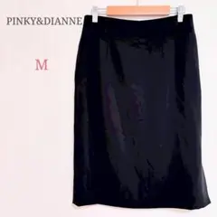 ▼ピンキー＆ダイアン【M】ひざ丈タイトスカート スリット オフィスカジュアル