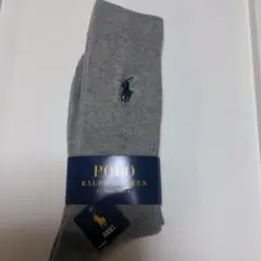 POLO RALPH LAUREN ソックス 24-26cm グレー