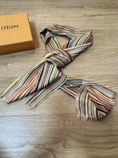 Paul Smith ポールスミス シルク マルチストライプ ストール イタリア