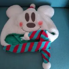 ミッキー フリース帽子 耳付き