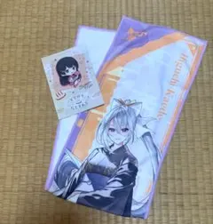 【極楽湯×にじさんじ】タオル/樋口楓 ポスカ/月ノ美兎