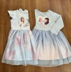 アナ雪ワンピース２枚セット
