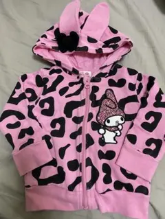 BABYDOLL マイメロ ヒョウ柄 ピンクパーカー 80