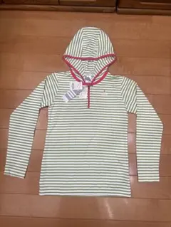 新品・未使用adidas ストライプ フード付きラッシュガード