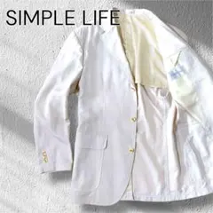 極美品 SIMPLE LIFE テーラードジャケット メンズ 48 Mサイズ