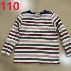 DOUBLE.B ストライプ 長袖カットソー 110