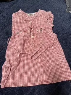 familiar ギンガムチェック ワンピース 90