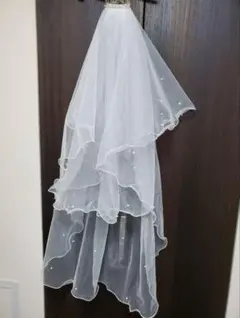 ウェディングベール ホワイト チュール