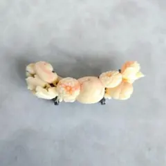 銀製　アンティーク　珊瑚　サンゴ　帯留　鈴　勾玉　い2　菊花　浴衣　着物　簪