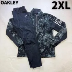 OAKLEY 高機能 ペイズリー柄 ゴルフウェア 上下セットアップ 2XL
