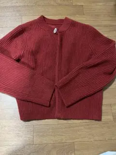 アバクロ　カーディガン レッド　クリスマス　秋冬