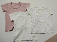 に*）様 【再値下げ】着用少ない　半袖肌着３枚セット 95cm 女の子　春秋冬