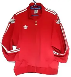 佐*藤様 90s adidas レッド ジップアップジャージ デサント製　Lサイ
