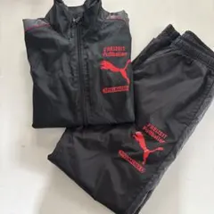 PUMA フルジップ ジャージ上下セット　黒