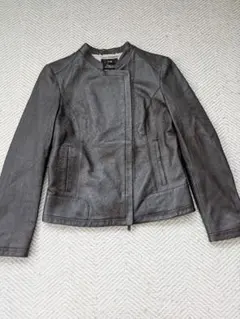 23区　ラムレザー 　ダブルライダース 　ブラウン 38