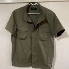 INED homme 半袖シャツ オリーブグリーンのサムネイル