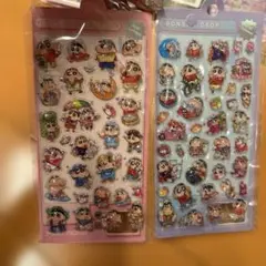 クレヨンしんちゃん　ぷくぷく立体シール♡水入りシール2枚セット