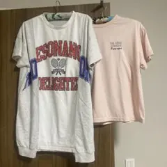 Pinklatte グレー ピンク Tシャツ S ２枚セット