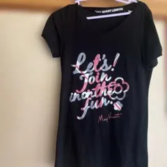 Mary Quant ブラック Tシャツ 半袖