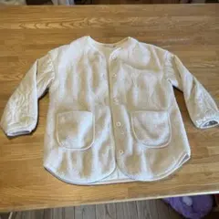 GU ホワイト フリース風ジャケット