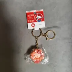 発売！関西万博 ハローキティ推しカラー立体キーホルダーなりきりミャクミャク