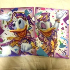 ドナルドダック、デイジーダックA4クリアファイル