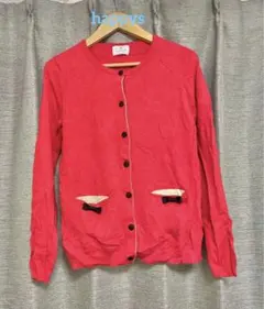 【完売品】ランバンオンブルー　カーディガン セーター 長袖 リボン付き