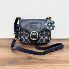 Coach Bleeker Denim Signature Shoulder
