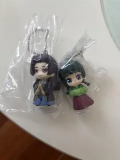 でふぉフィグ 薬屋のひとりごと 猫猫 壬氏　キーホルダー ガチャガチャ