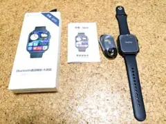 QX9 Bluetooth スマートウォッチ ブラック 本体