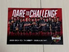 ウルフドッグス名古屋 ポストカード ファン感謝デーのサムネイル