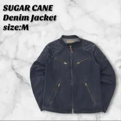 シュガーケーン デニムジャケット M ライダース シングル ブラック