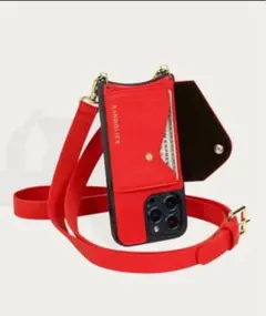 BANDOLIER iPhone13pro/レッド/ストラップた付