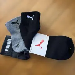 PUMA メンズ ソックス 3足組 26-28cm
