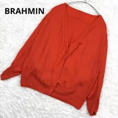 BRAHMIN ブラーミン リネン Vネック カーディガン オレンジ 38のサムネイル