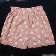 花柄ピンク半ズボン 110cm