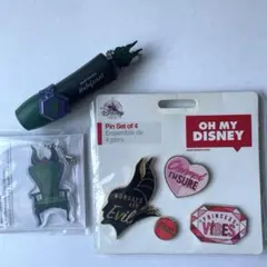 海外ディズニーストア限定　マレフィセント　ピンズセット　ピンバッジ　グッズまとめ