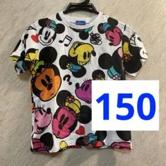 ディズニー　Tシャツ　キッズ　150　TOKYO DISNEY　ミニー　白　総柄
