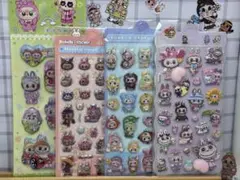 ラブブ　4枚セット　水シール　お尻シール　ぷくぷくシール