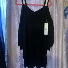 グレースコンチネンタル　オフショルチュニックニットワンピース