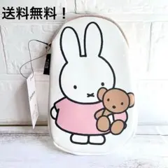 ミッフィー　miffy　ダイカット　ポーチ ピンク　モコモコ　可愛い　新品未使用のサムネイル