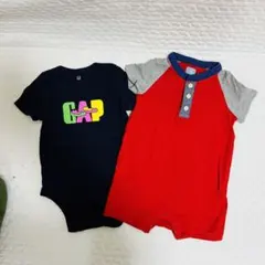 babyGAP ギャップベビー　男の子　ロンパース　半袖　2点　70センチ