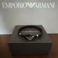 EMPORIO ARMANI レザーブレスレット