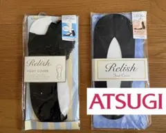 新品未開封　ATSUGI Relish フットカバー 2足セット　黒　靴下のサムネイル