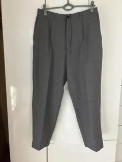GU メンズ　テーパードパンツ グレー Lサイズ