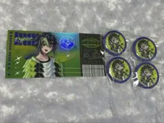 伊波ライ ハーフアニバーサリー チケット風3枚缶バッジSD4個セット