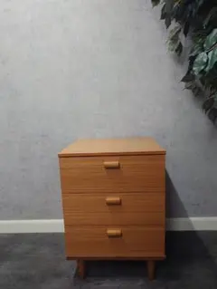 【¥3400送料込】momonatural 木製サイドキャビネット