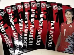 日本代表チーム 選手クリアファイルセット