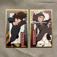 忍たま乱太郎　華絵札　色紙コレクション 土井半助　諸泉尊奈門