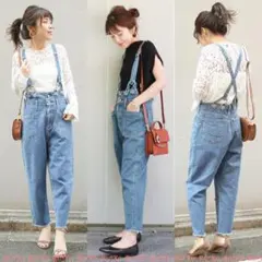 【SOMETHING × Spick】サロペット sizeM ブルー